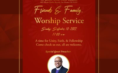 Friends and Family Worship Service